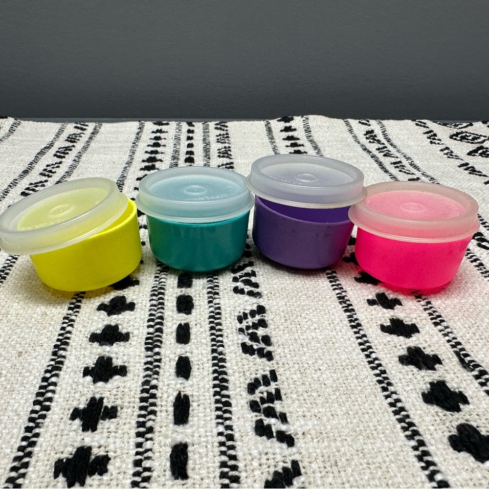 Tupperware Small Colourful Containers - Set of Four
